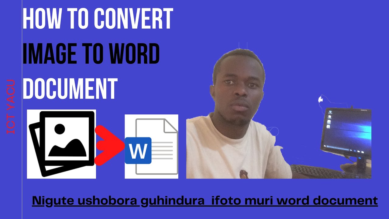 How to Convert Image to Word Document | kinyarwanda