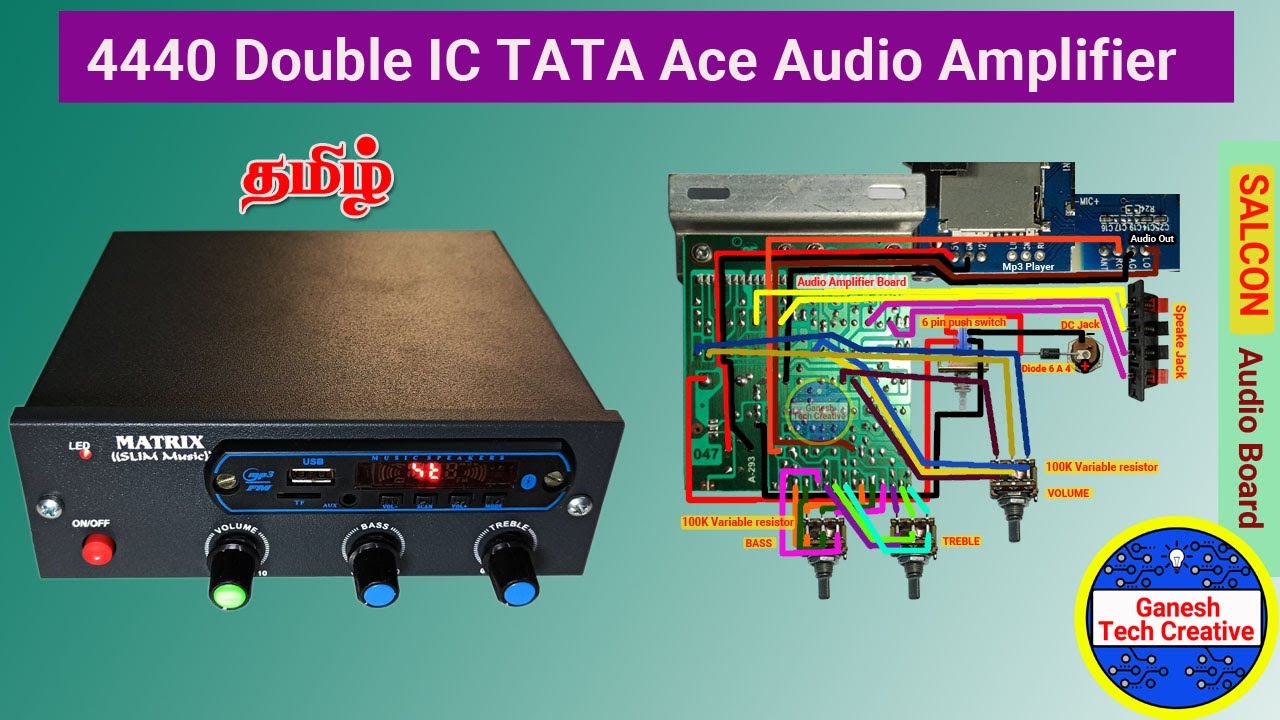4440 Double IC TATA Ace Audio Amplifier Assembling