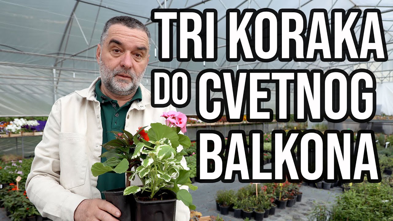 Tri koraka do cvetnog balkona
