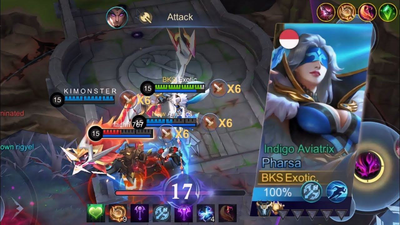 PHARSA | SLAUGHTERING 4 ENEMYTEAMS WITH GREAT TEAMMATES🔥GOT MVP 9 KILL 6 ASSIST! SURVIVAL MODE MLBB