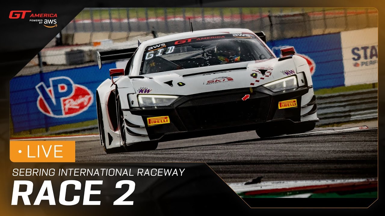 LIVE | Race 2 | Sebring International Raceway | GT America powered by AWS 2025