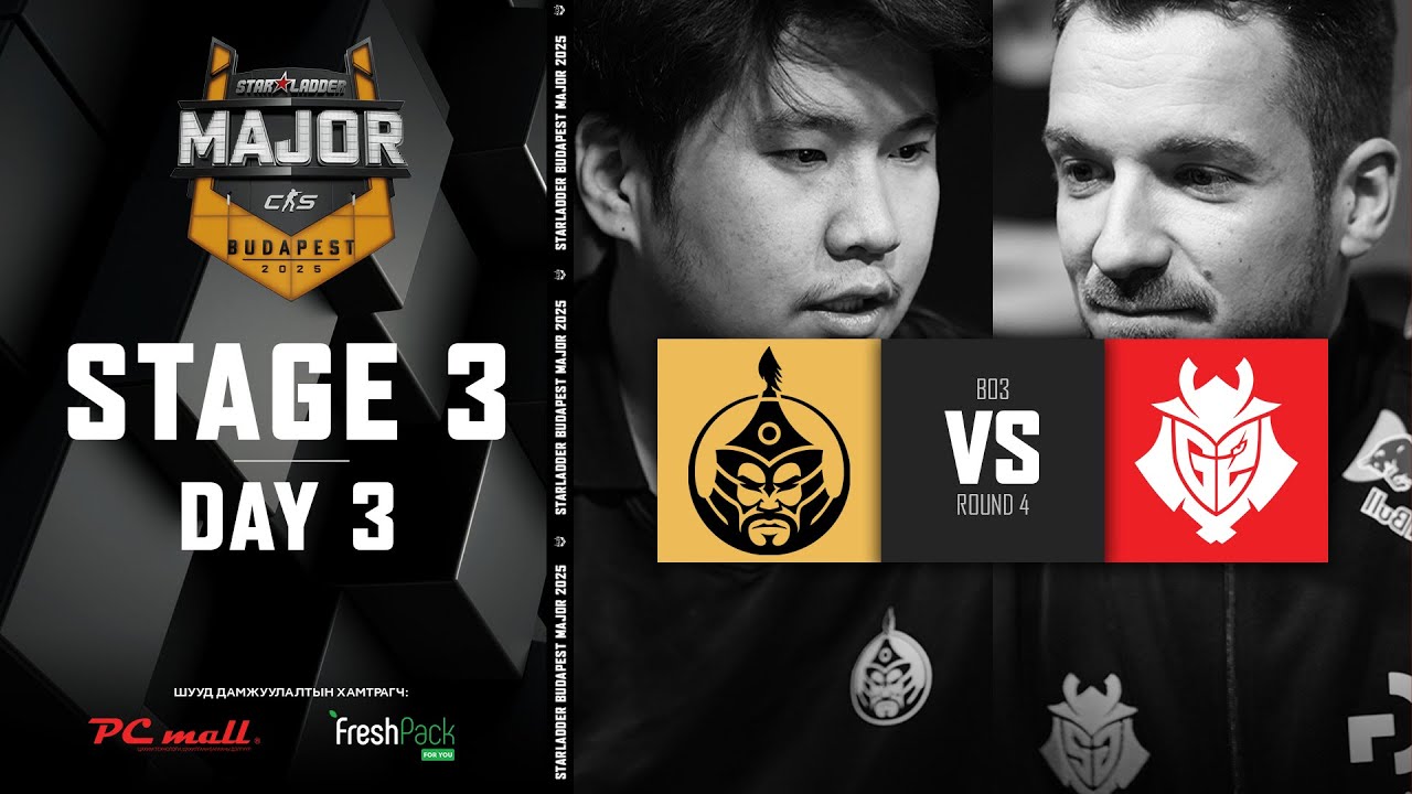 The MongolZ vs. G2 - StarLadder Budapest Major 2025 - Stage 3 - Round 4 - MN cast
