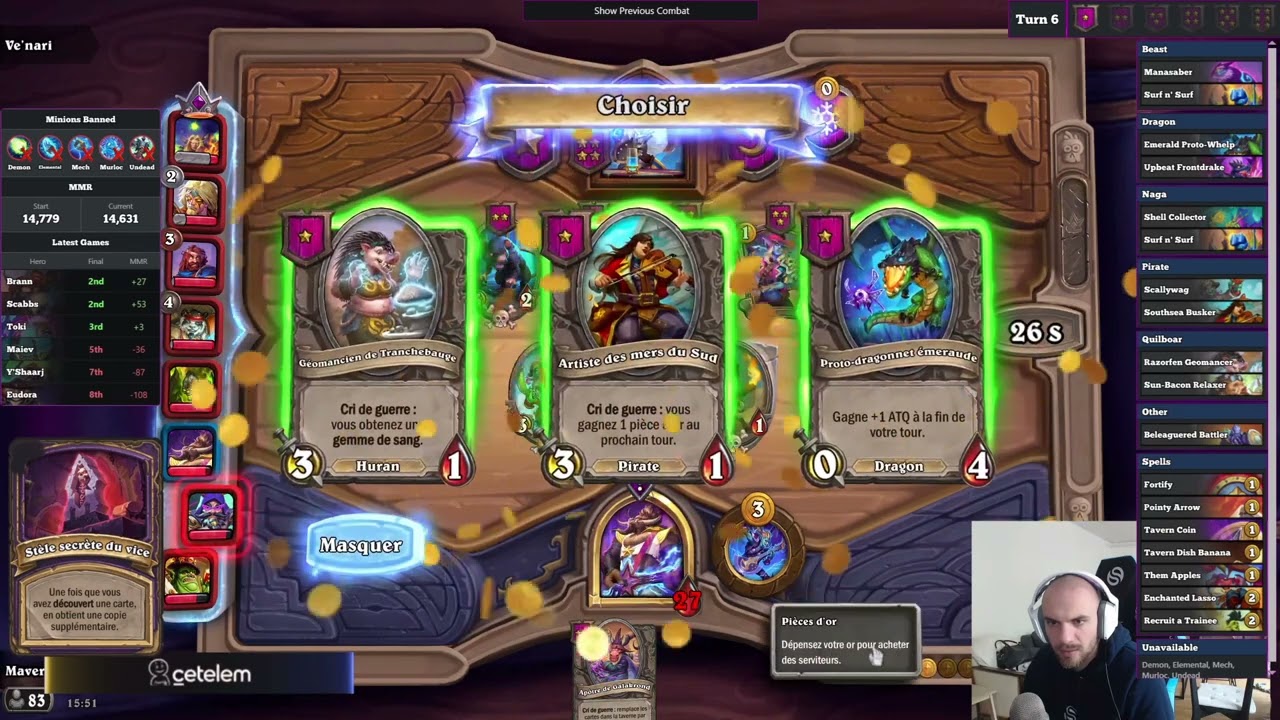 IMPOSSIBLE DE NE PAS TOP1 APRES CE TOUR 7 | Maverick Hearthstone Battlegrounds