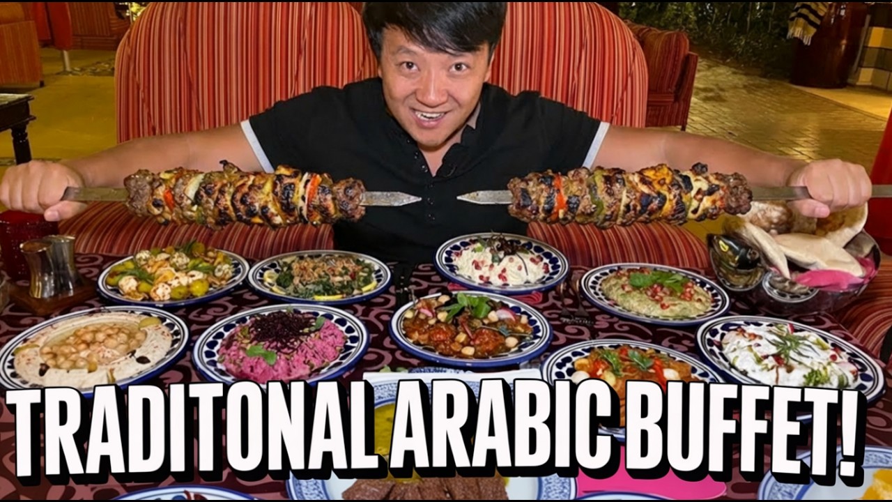 This ALL YOU CAN EAT Arabic Buffet in Dubai Has EVERYTHING!