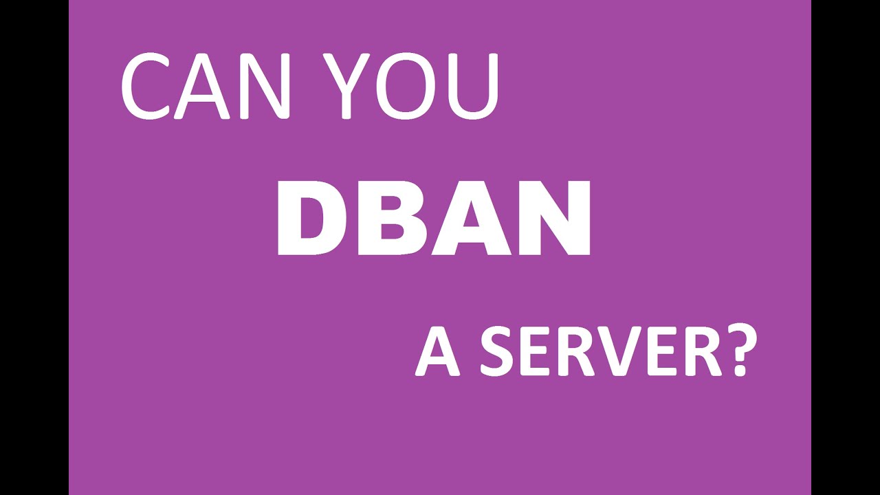 Can You DBAN a HP ProLiant Server? (How to wipe or erase server hard drives with SCSI RAID)