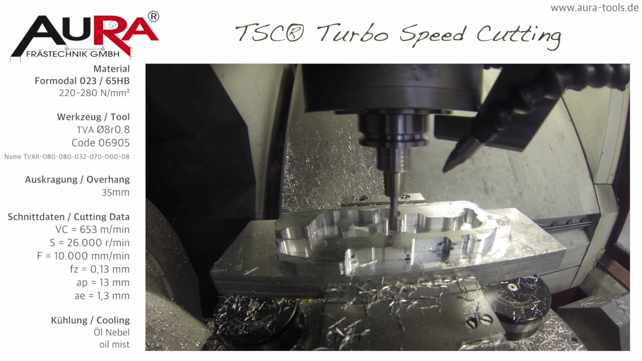 [Aura] Trochoidal machining #powermill #vortex #r&ouml;ders #auratools #autodesk