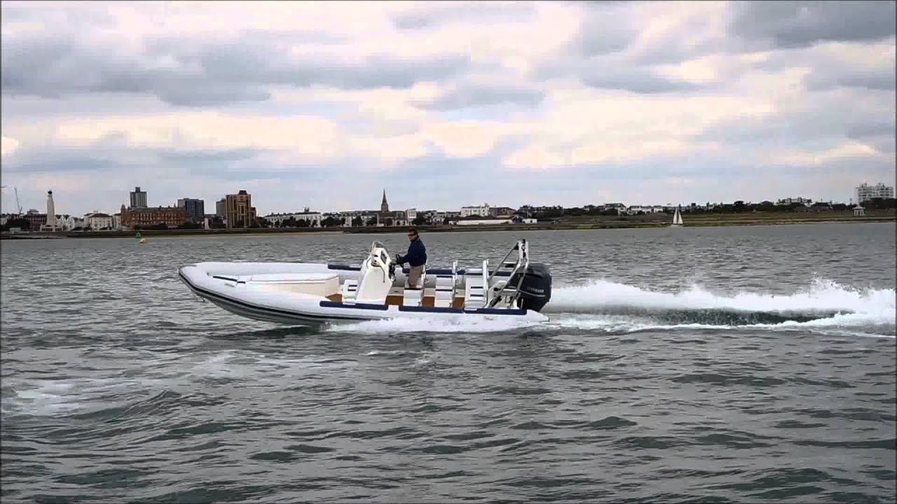 Ballistic 7.8 RIB with Yamaha F300 Outboard sea trial/performance tests