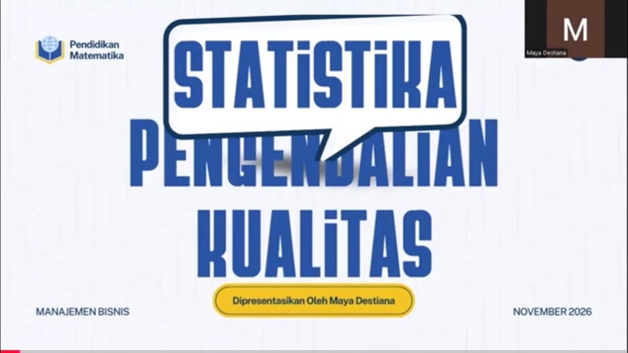 STATISTIKA PENGENDALIAN KUALITAS