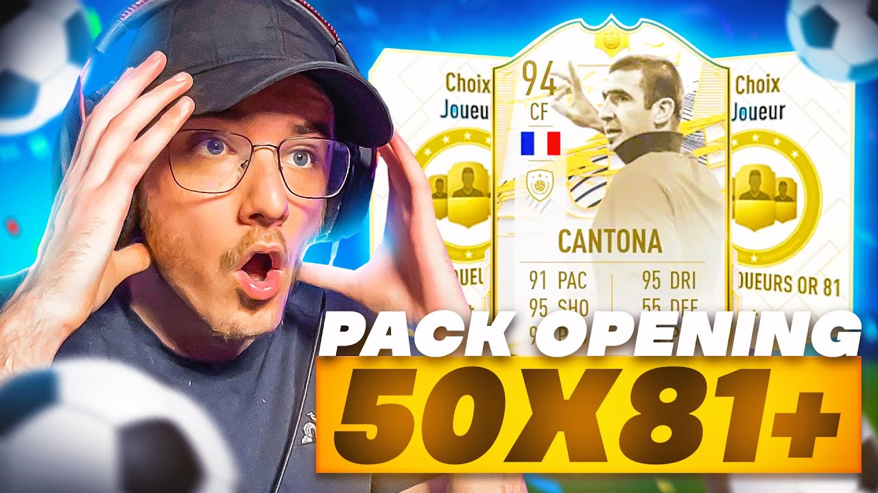 PACK OPENING CANTONA et CHOIX 81x50 sur FIFA