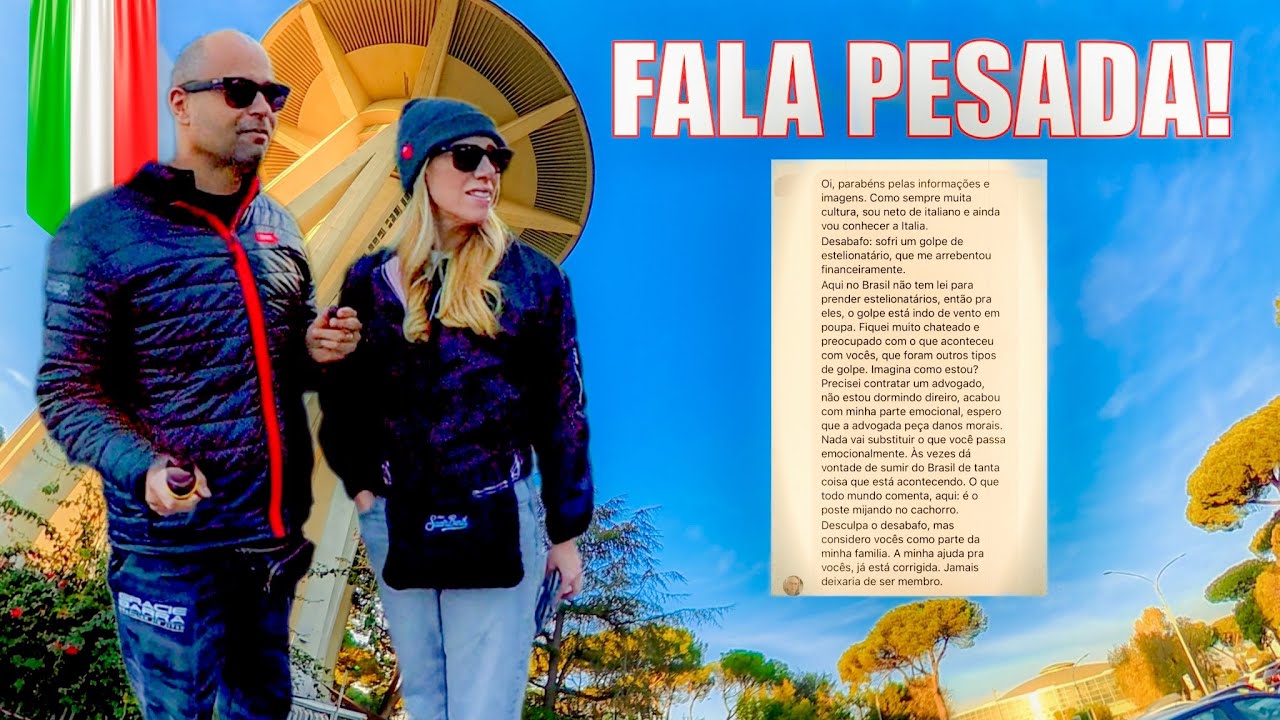 🇮🇹 QUANDO O VLOG VIROU UM DESABAFO PESADO SOBRE O BRASIL! @eusousoll