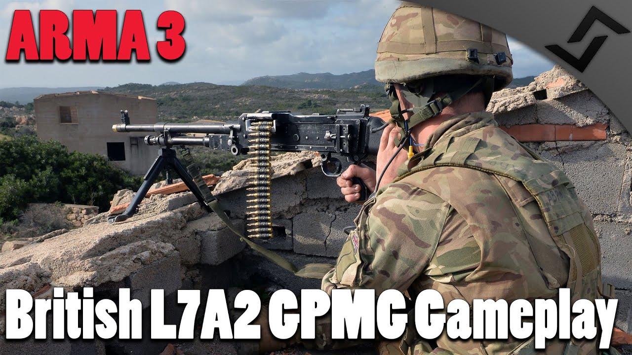 ARMA 3 - British L7A2 GPMG Gameplay - British Armed Forces in Takistan