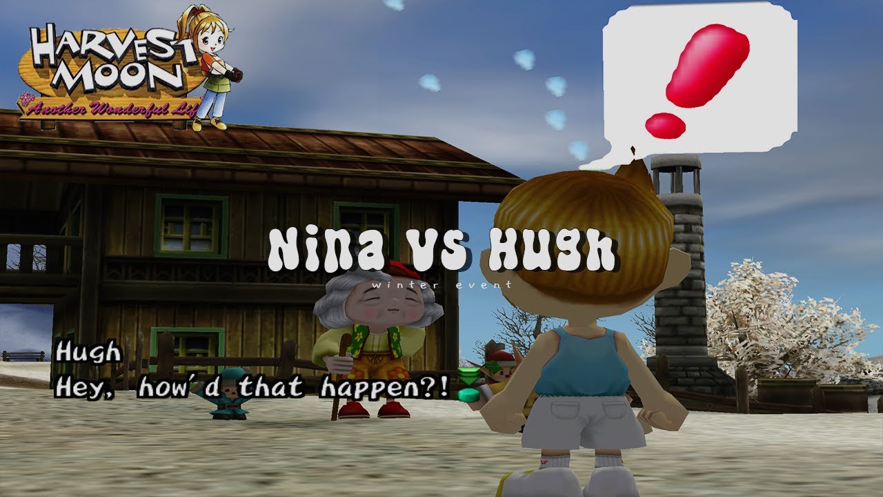 Event Musim Dingin - Nina vs Hugh di Harvest Moon: Another Wonderful Life