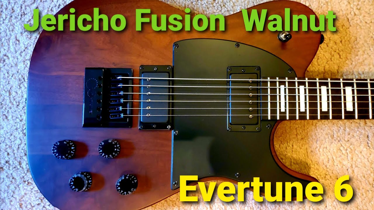 Jericho Fusion, Walnut Tele with Evertune 6 string. Heavy!