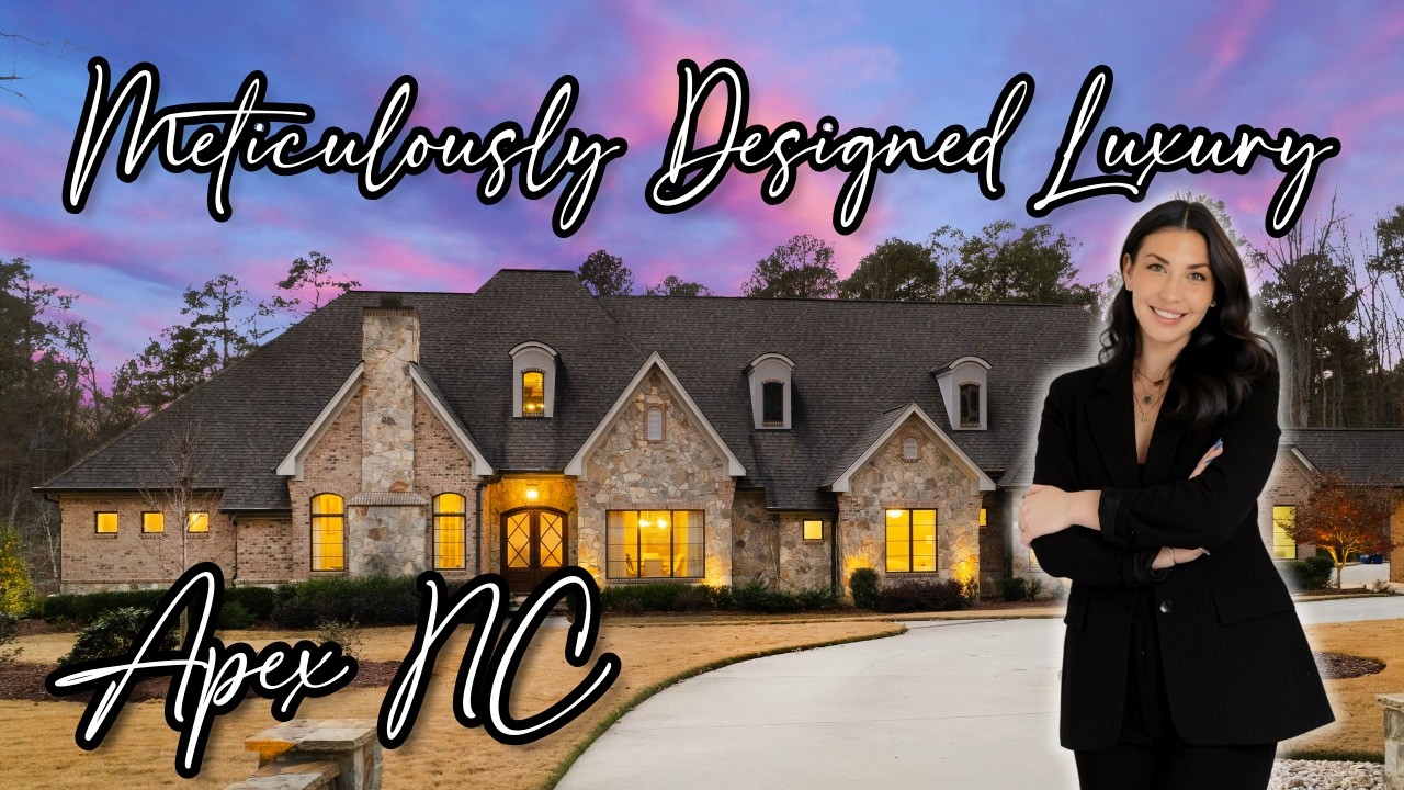 Apex NC | Home For Sale | 6,600+ SqFt | Over 4 Acres | Infinity Pool | Luxury Home Tour