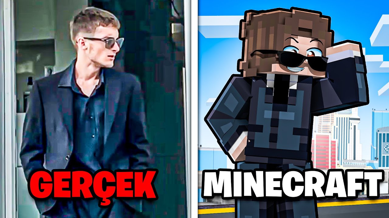 MİNECRAFT VS GERÇEK HAYAT FİLMİ (1 saat)