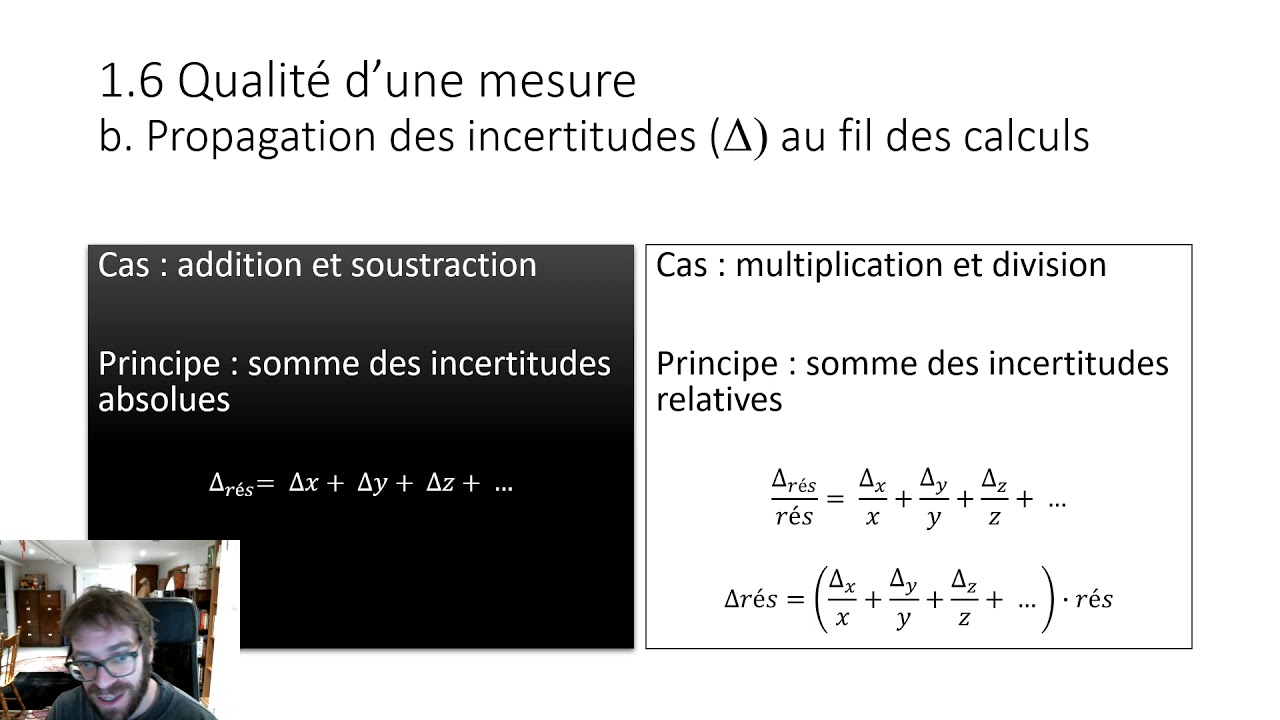 Propagation des incertitudes dans les calculs