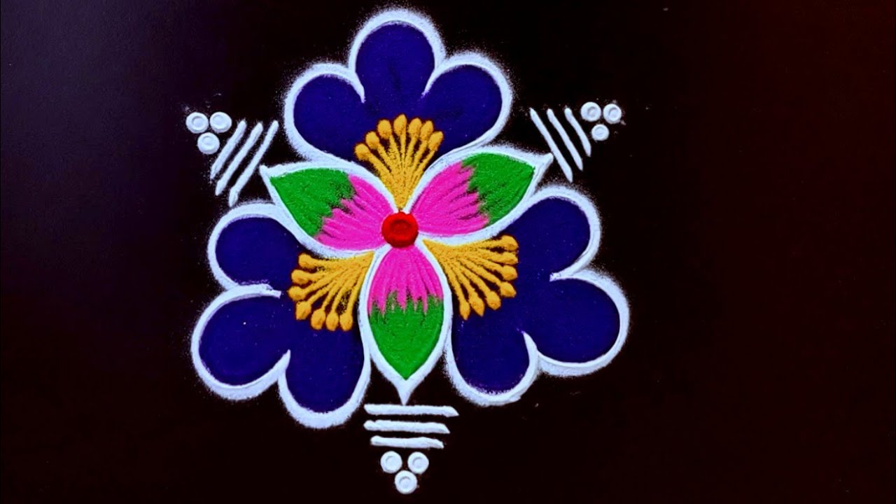 Thai Poosam special kutty Rangoli designs &hearts;️3  simple Rangoli kolam with dots &hearts;️ easy daily kolam