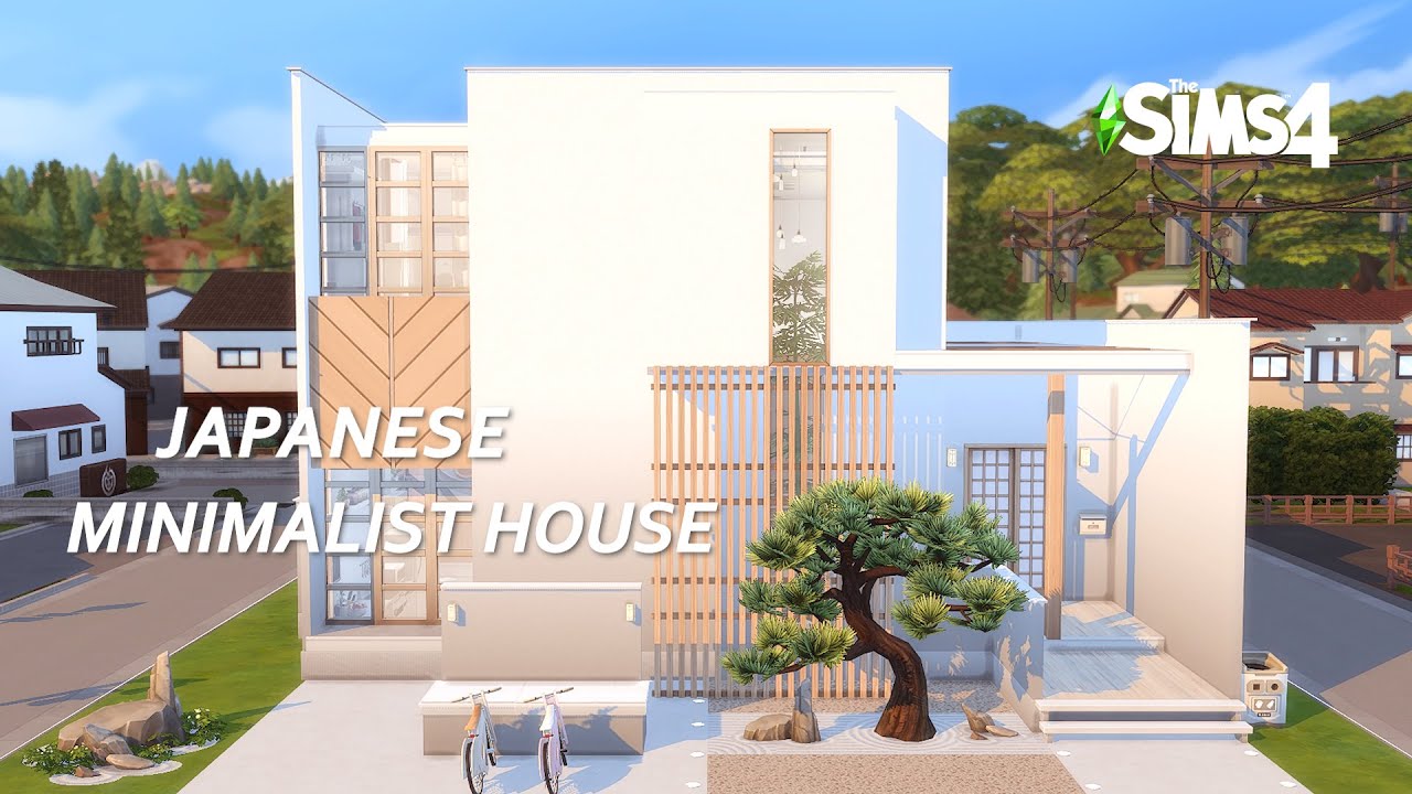 Japanese Minimalist House │ Stop Motion │ The Sims 4 │ No CC