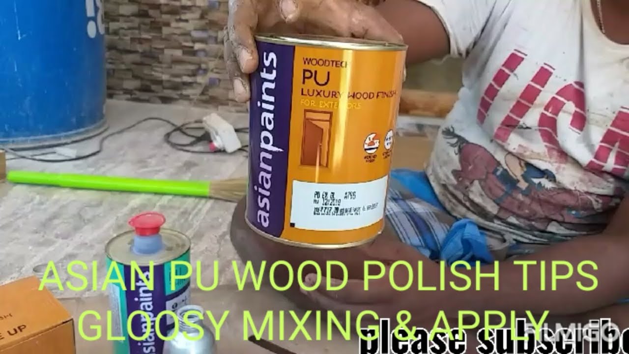 ASIAN PU GLOSSY MIXING & APPLY with speak in tamil