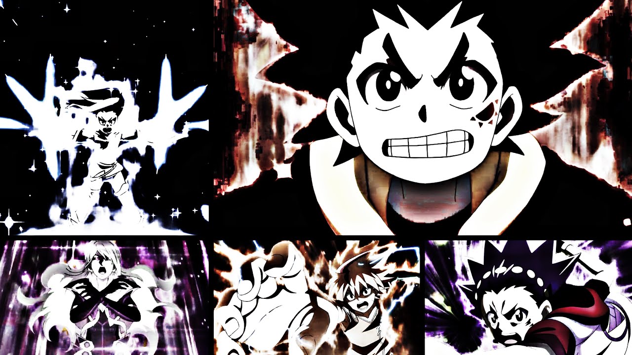 Hyuga vs Valt, Gwyn, Phi, and Free (Dimension Ball Origins)
