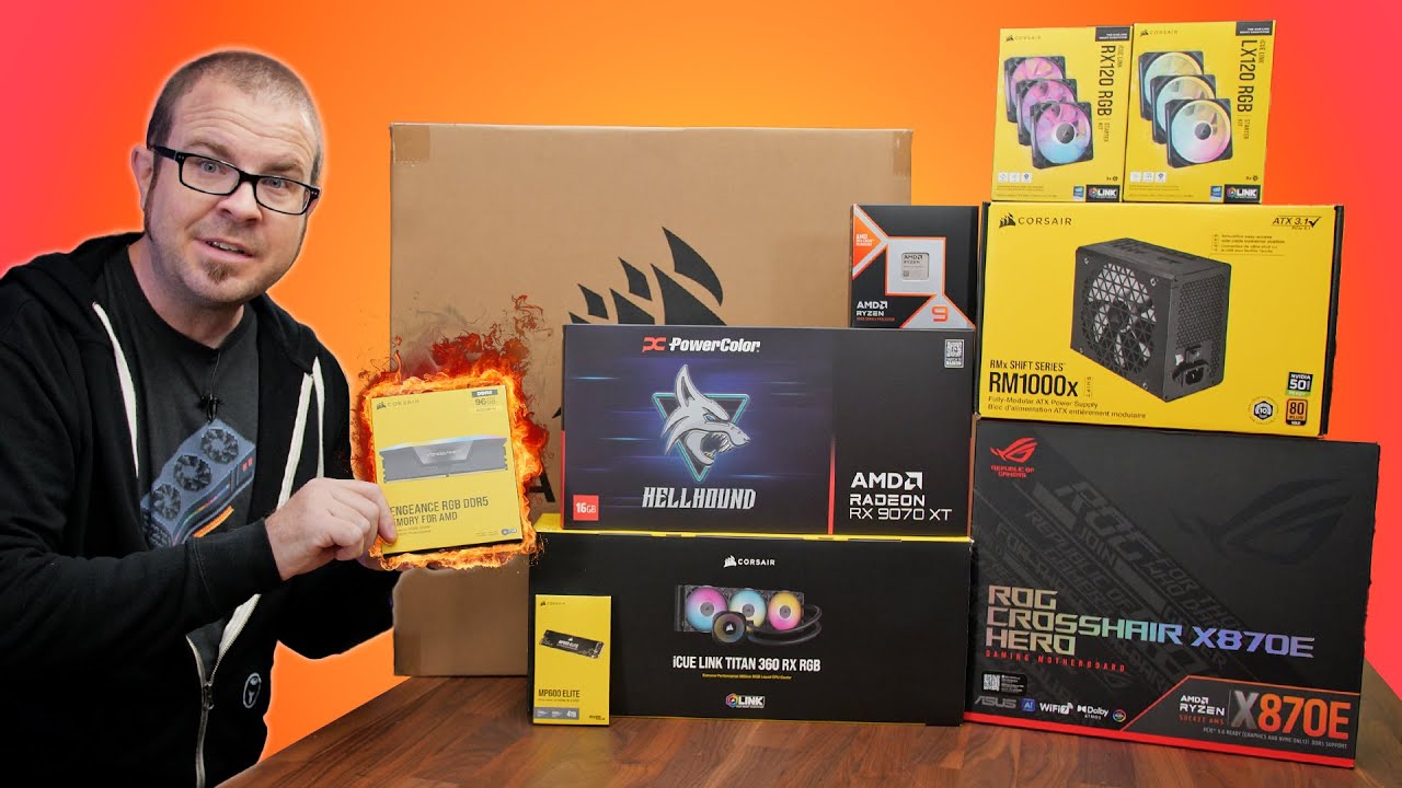 Эпичная сборка игрового ПК к концу 2025 года в корпусе Corsair Air 5400!