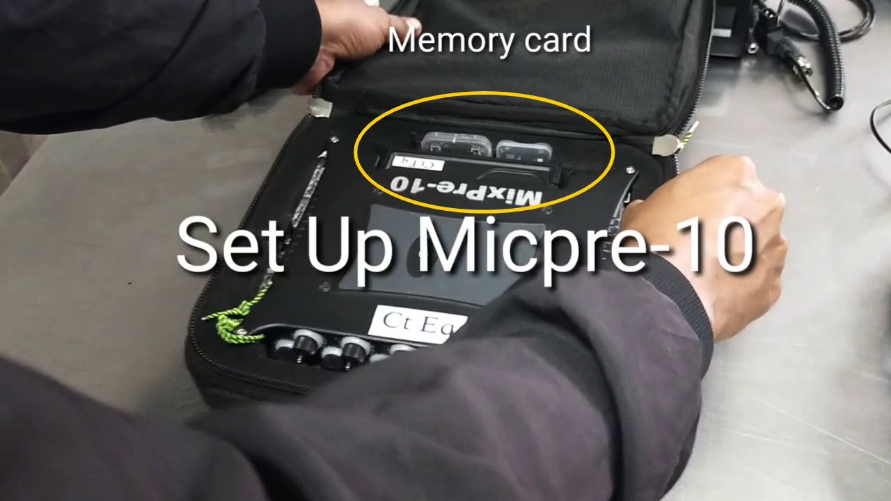 Set Up Sound Devices Mixpre-10 II