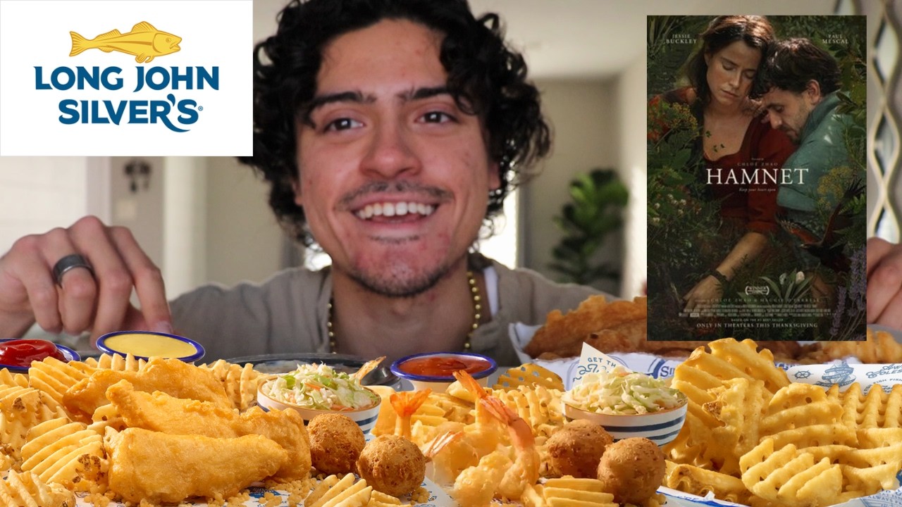 LONG JOHN SILVER'S MUKBANG Extra Crispy Crunchy Fish N Chips & More | Hamnet- Movie Review