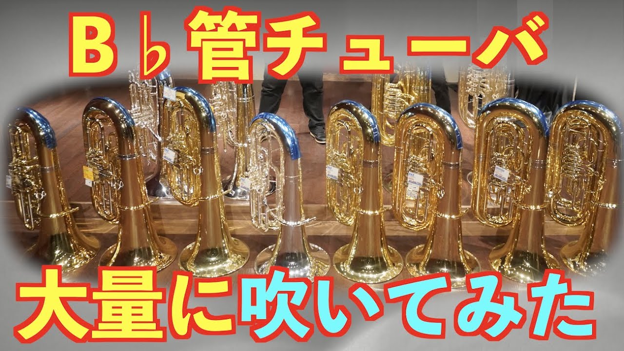 【総額2000万】B♭管チューバ大量に吹き比べてみた。話題のハーゲンやイーストマンなど！