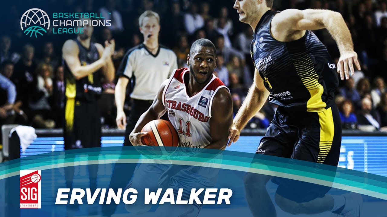 Erving Walker 3-pointers compilation - SIG Strasbourg - Basketball Champions League