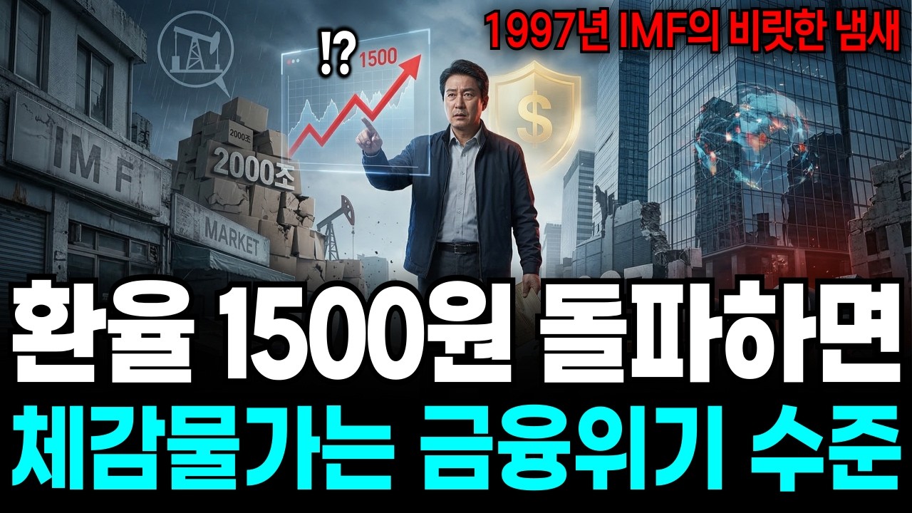환율 1500원 돌파 임박, IMF 때보다 더 위험한 경제 징후 5가지