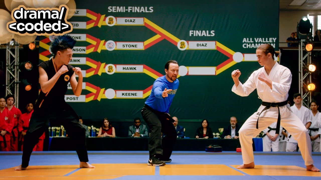 cobra kai (2018) - robby vs. hawk: pure tournament chaos