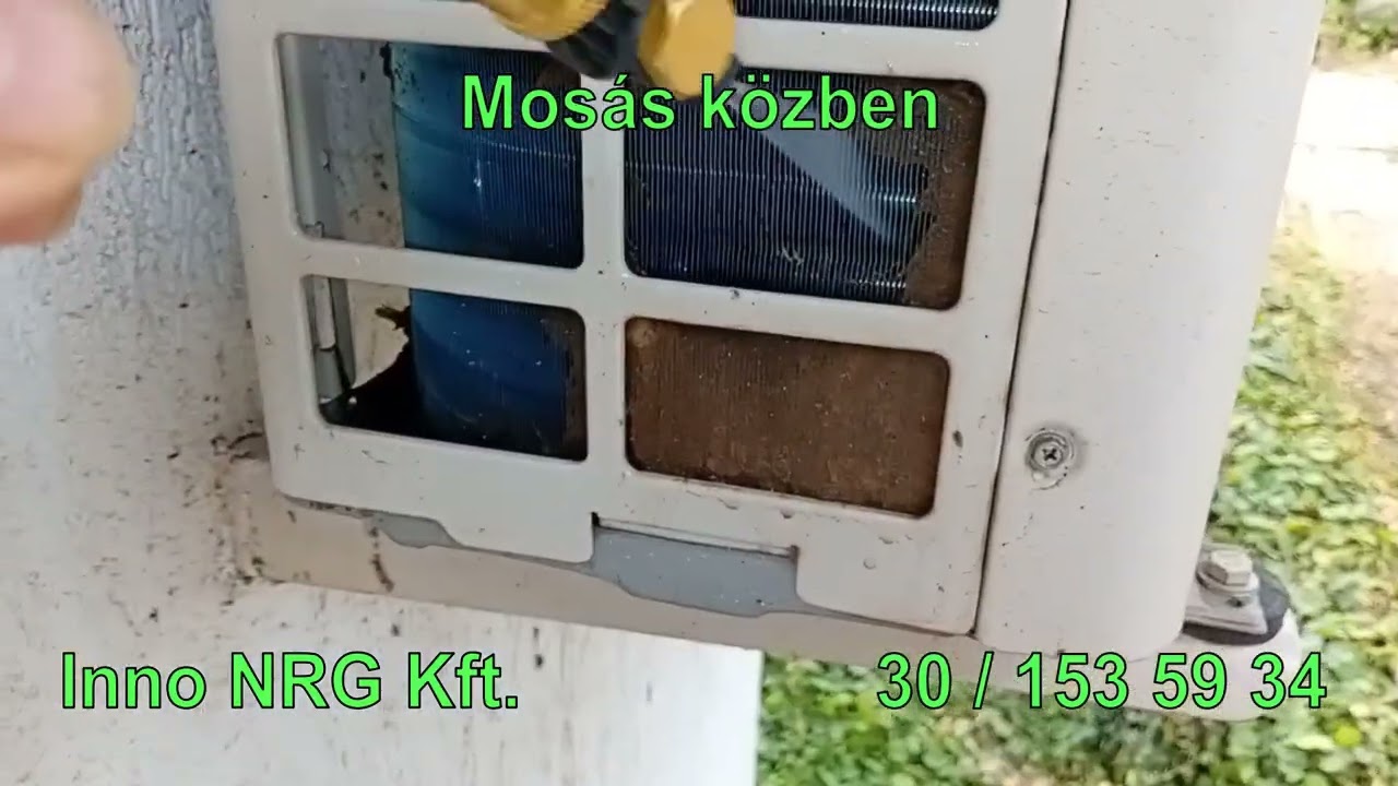 Ilyen koszos klímát ritkán látni! Kültéri egység tele porral és nyárfaszösszel
