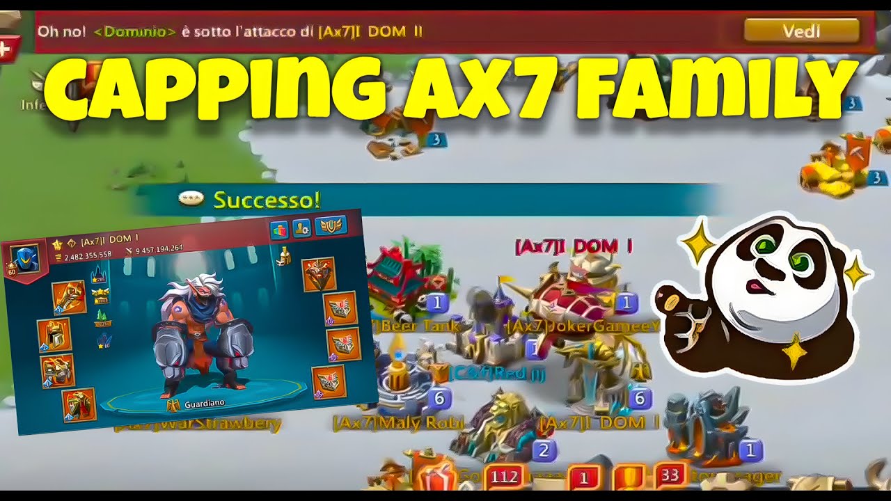 Lords Mobile - DOM(OlegTheBest)family vs rally trap. Rallies back to back were capped successfully