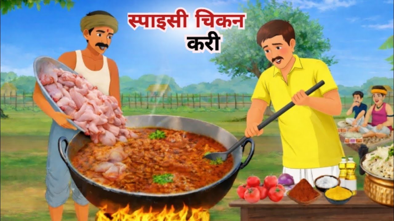 55 रूपये मै अन्लिमिटेड चिकन करी || 55 rupees Unlimited Chicken Curry || New Hindi Story || 