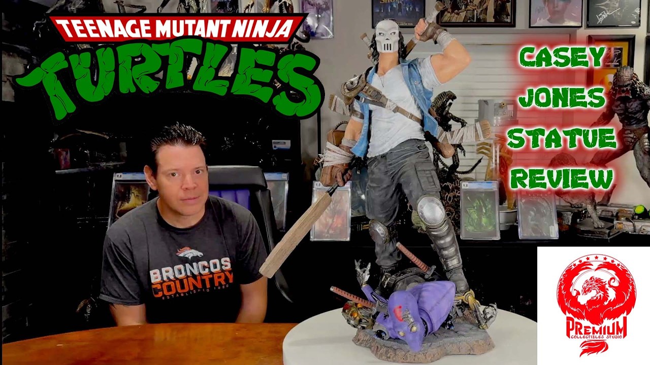PCS Casey Jones TMNT STATUE Unboxing & REVIEW