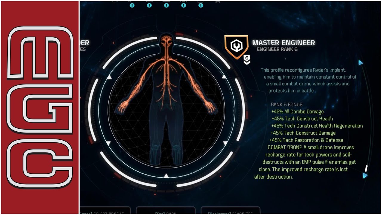 Mass Effect: Andromeda Engineer Profile Suggestions