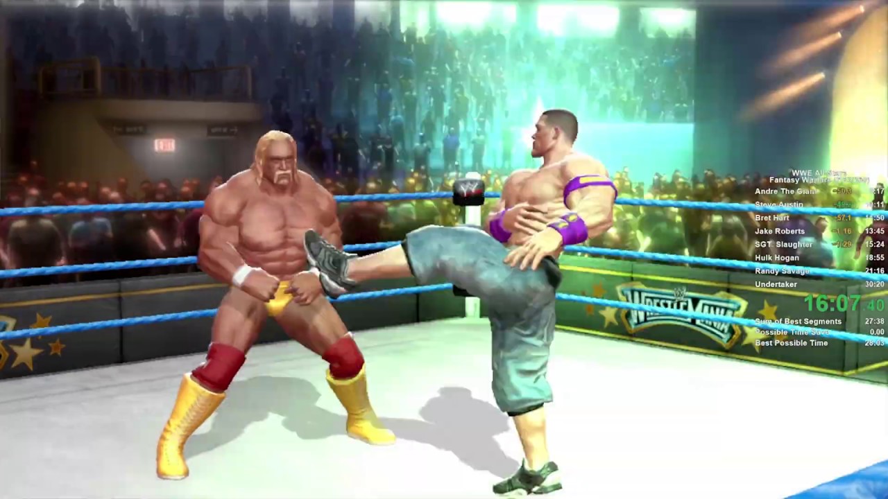 WWE All Stars Speedrun (Fantasy Warfare, PS3/360) in 27:46