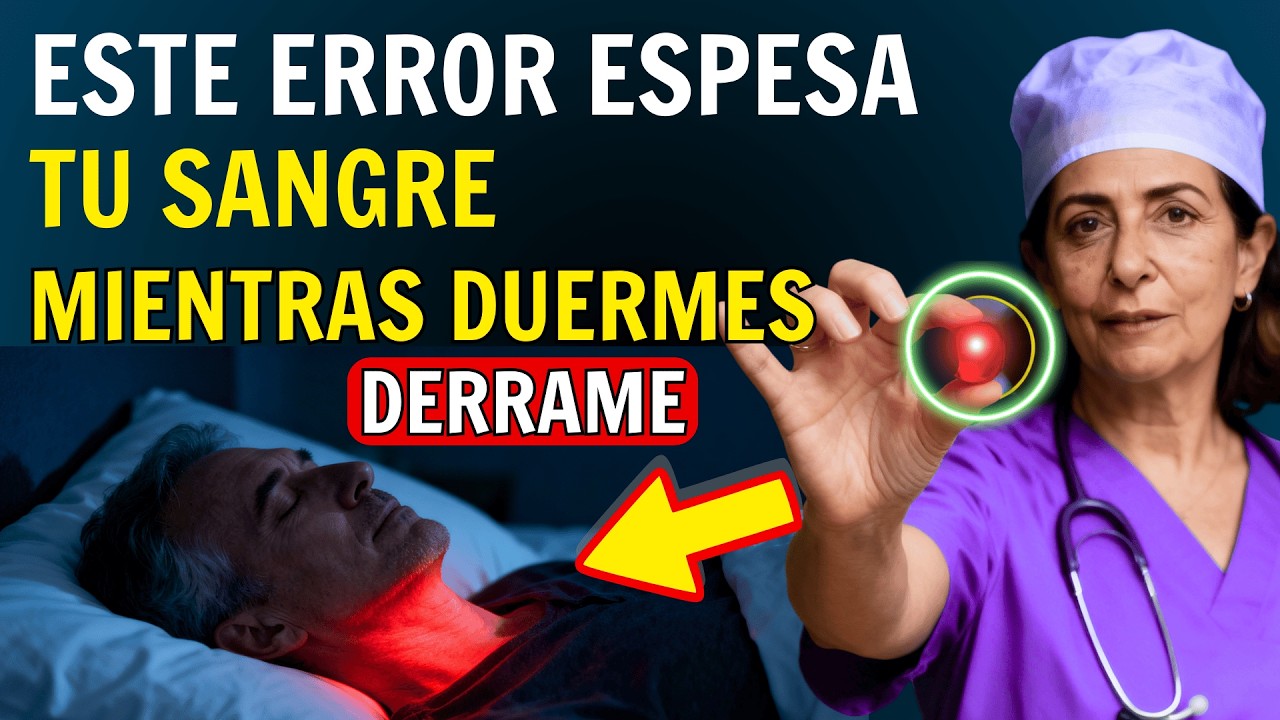 DERRAME CEREBRAL NOCTURNO: El Error Antes de Dormir que Espesa tu Sangre (Después de los 60)