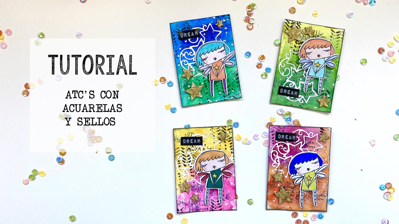 ATC HADA DREAM mix media Scrapbooking | TUTORIAL | Paso a Paso