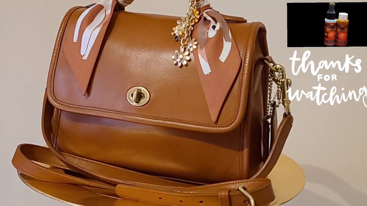 Coach Court bag| Re-Dye handbag for beginners like myself 🎨 #diy #leatherdye #glovetannedleather