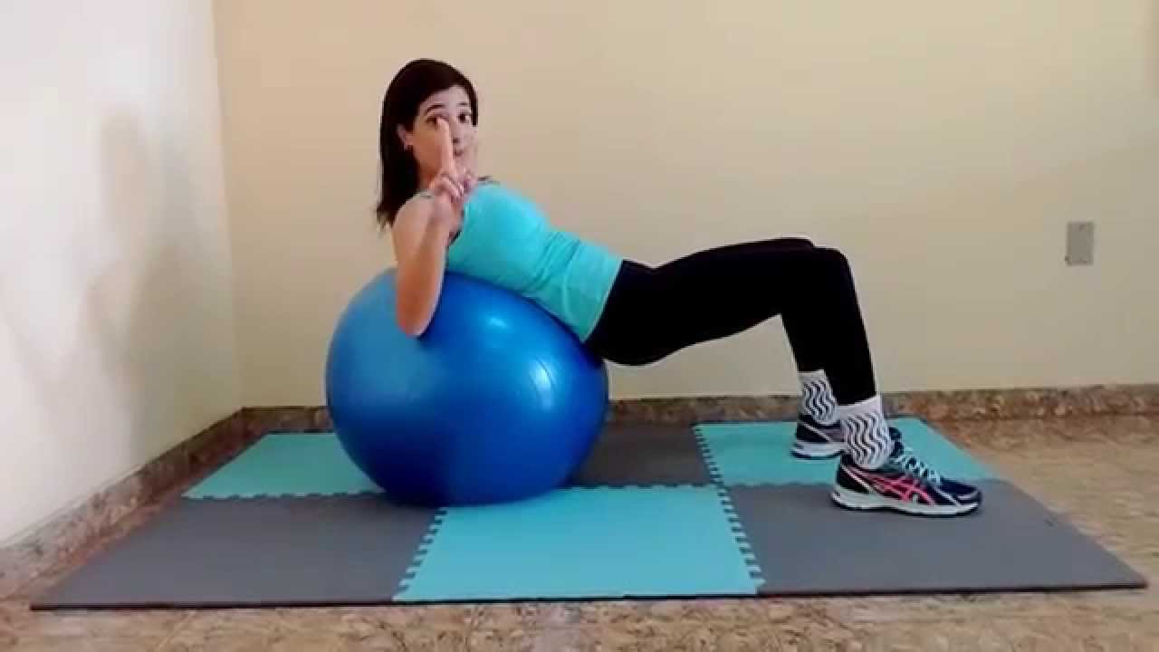 Exercícios com Bola Suíça (abdomem, glúteos e coxas)