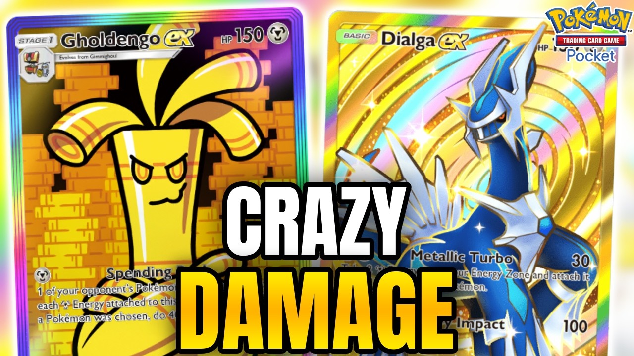 В Pokemon TCG: Pocket Gholdengo EX наносит БЕСКОНЕЧНЫЙ УРОН