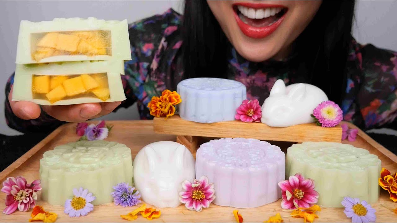 MOONCAKE JELLO (ASMR EATING SOUNDS) NO TALKING | SAS-ASMR