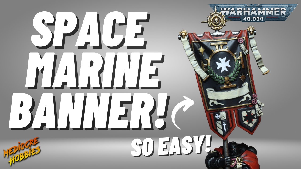 How to paint a Space Marine Banner using the new Company Heroes - quick and easy for #Warhammer40k!
