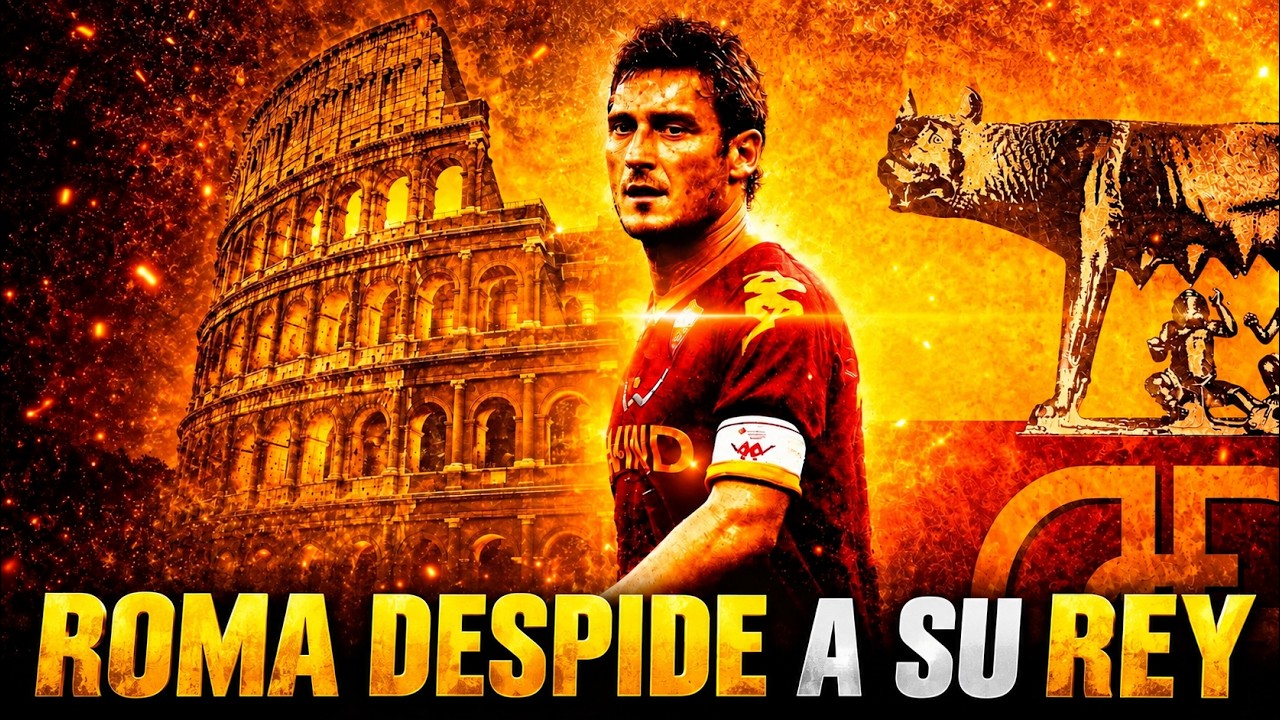 La EMOTIVA DESPEDIDA de TOTTI ❤️🧡 El GLADIADOR GIALLOROSSO ᴴᴰ