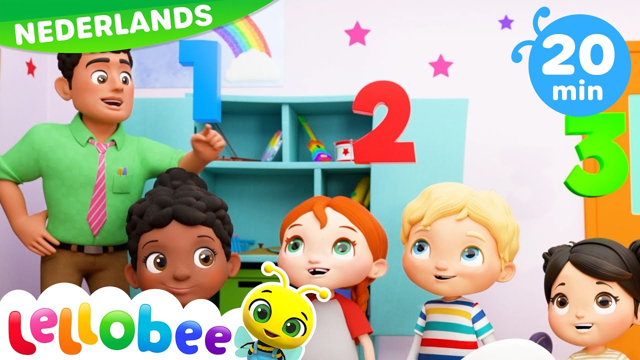 Leraar Lied | Lellobee Nederlands | Kinderliedjes | Leervideo's voor kinderen