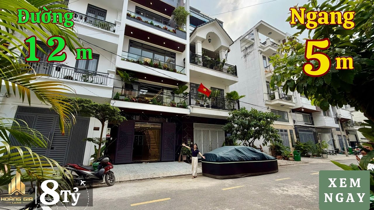 Nhà Đẹp Thiết Kế Ngang 5m Đường 12m - 6 Tầng Chỉ 8 Tỷ Thật Không Thể Tin Được | Full Nội Thất