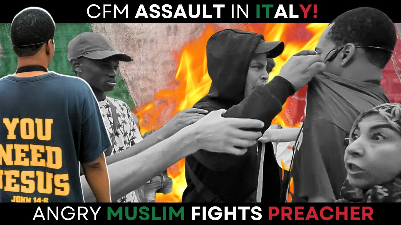 ANGRY MUSLIM Fights CFM Preacher | CFM Athens Tour
