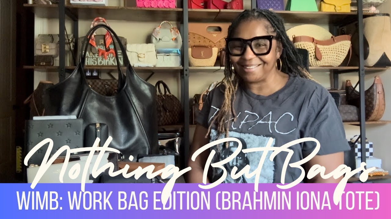 WIMB: Work Bag Edition featuring the Brahmin Iona Tote #workbag #WIMB