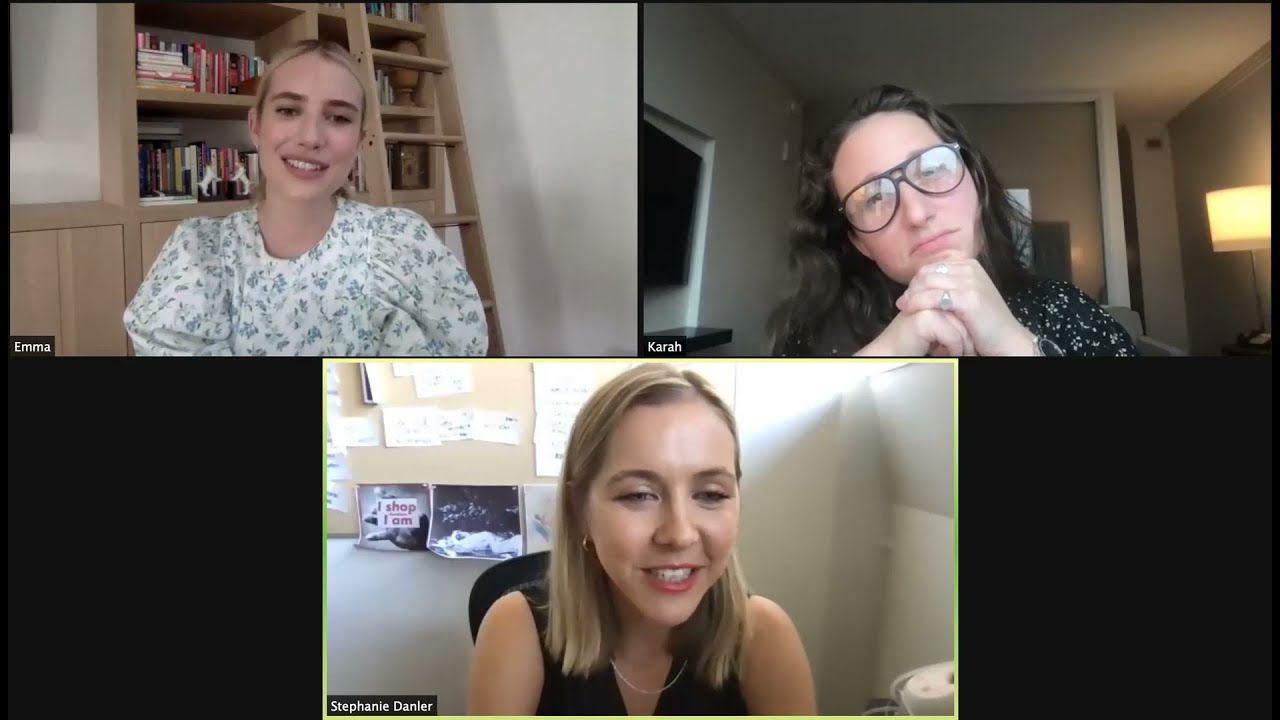 Emma Roberts & Karah Preiss Live with Stephanie Danler  - Belletrist Zoom 29 April 2021
